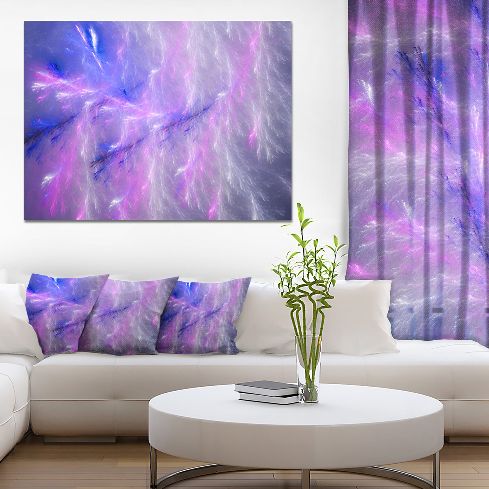 Mystic Blue Thunder Sky - Abstract Wall Art on Canvas