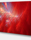 Mystic Red Thunder Sky - Abstract Wall Art on Canvas