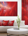 Mystic Red Thunder Sky - Abstract Wall Art on Canvas