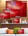 Mystic Red Thunder Sky - Abstract Wall Art on Canvas