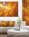 Mystic Yellow Thunder Sky - Abstract Wall Art on Canvas