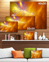 Mystic Yellow Thunder Sky - Abstract Wall Art on Canvas