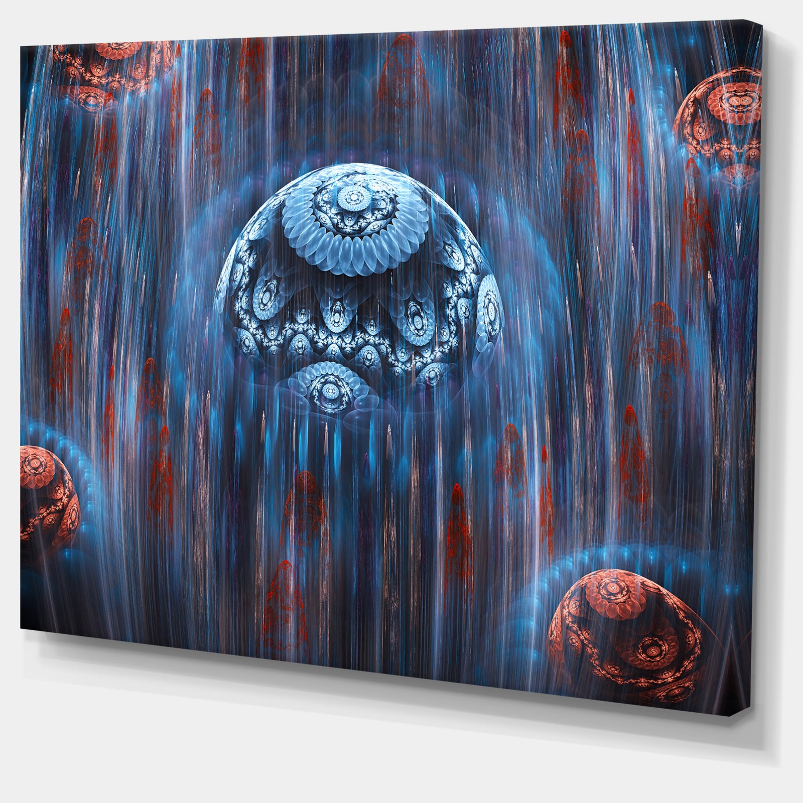 Blue World of Infinite Universe - Abstract Wall Art on Canvas