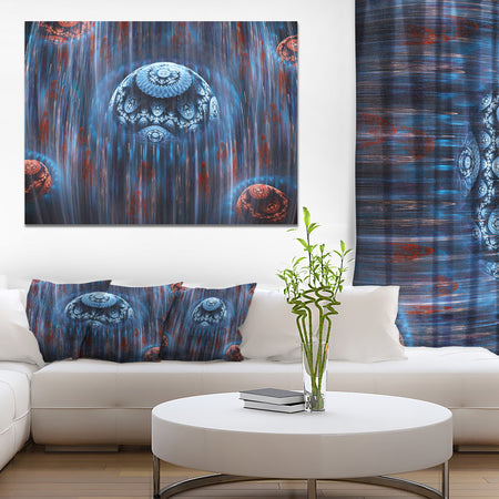 Blue World of Infinite Universe - Abstract Wall Art on Canvas
