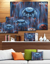 Blue World of Infinite Universe - Abstract Wall Art on Canvas