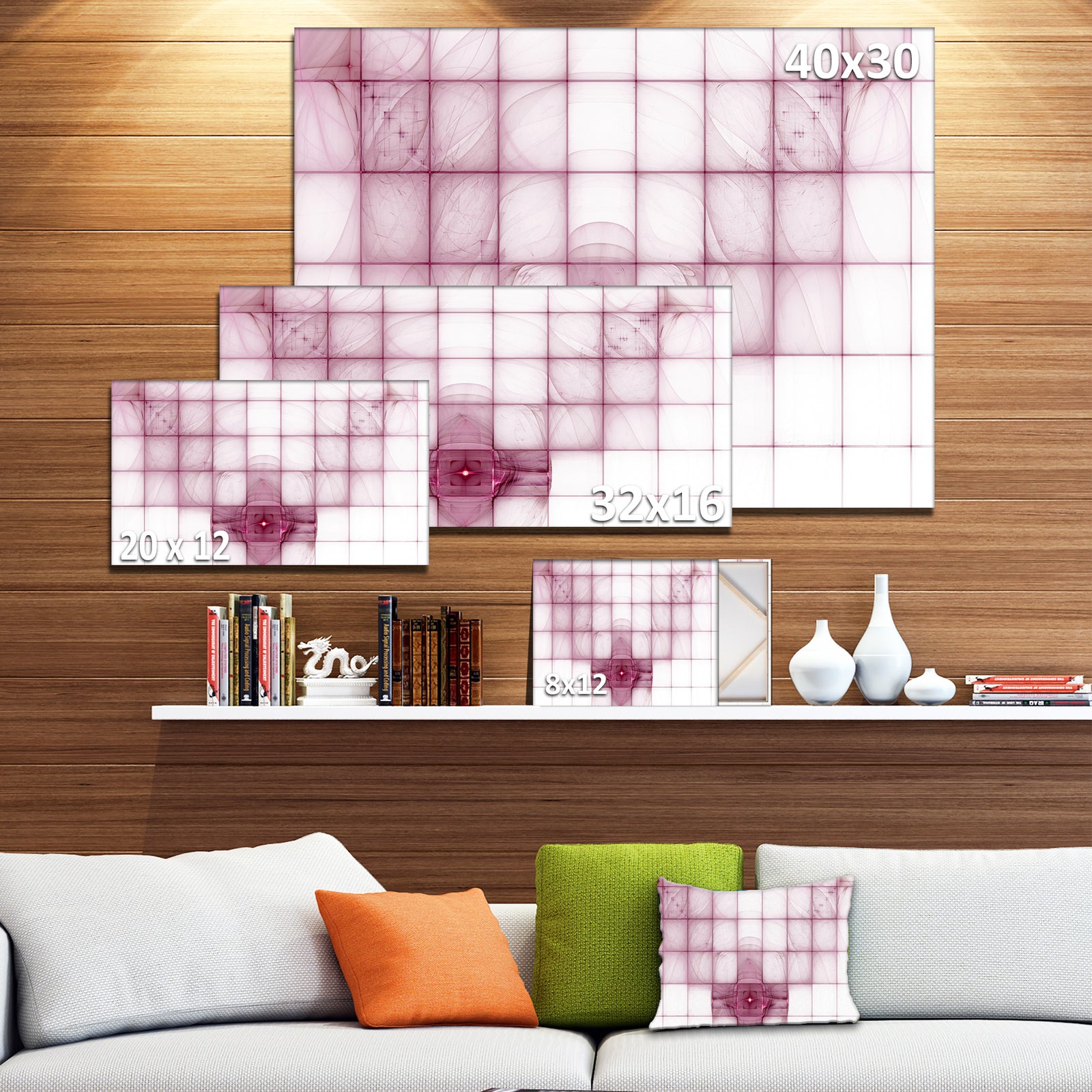 Purple Bat on Rader Screen - Abstract Wall Art on Canvas