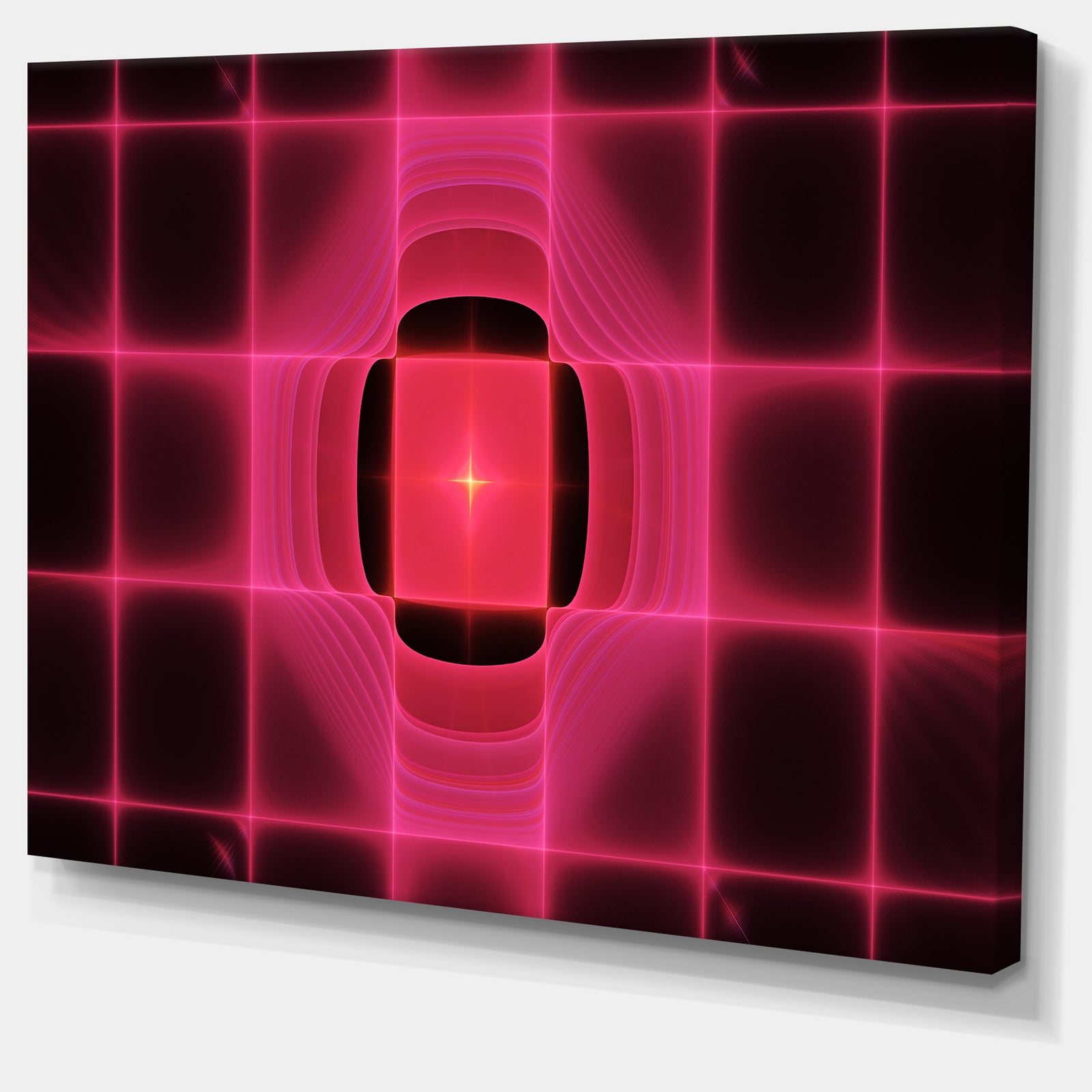Pink Thermal Infrared Visor - Abstract Wall Art on Canvas
