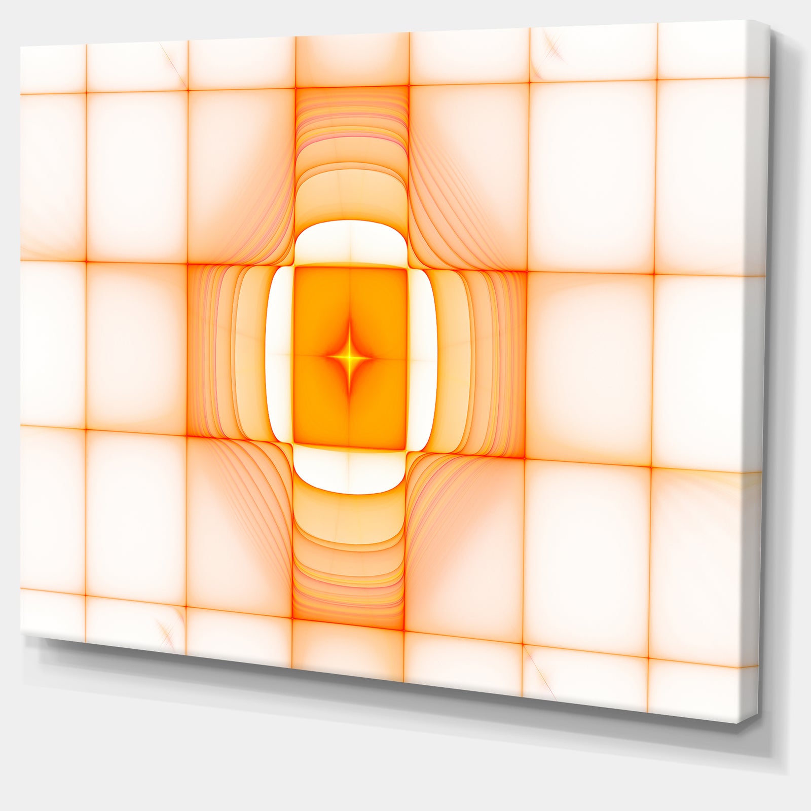 Yellow Thermal Infrared Visor - Abstract Wall Art on Canvas