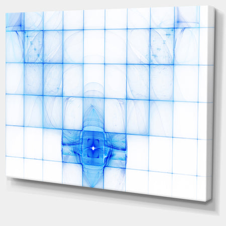Bat Outline on Radar Screen - Abstract Wall Art on Canvas