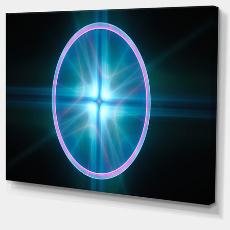 Blue Sphere of Cosmic Mind - Abstract Wall Art on Canvas