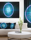 Blue Sphere of Cosmic Mind - Abstract Wall Art on Canvas