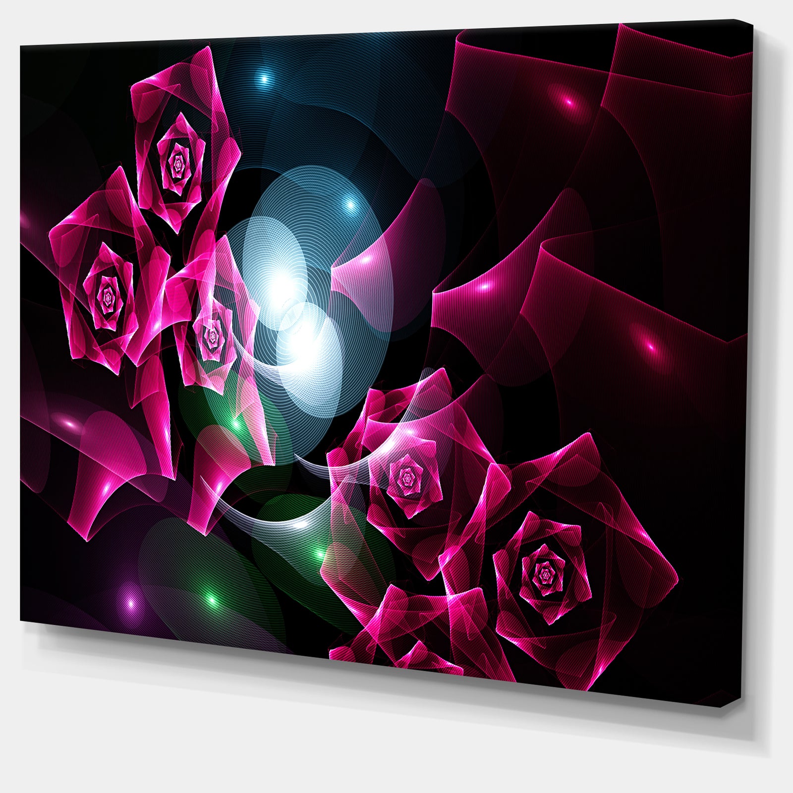 Pink Bouquet of Beautiful Roses - Abstract Wall Art on Canvas