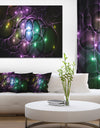 Multi-Color Fractal Space Circles - Extra Large Abstract Canvas Art Print