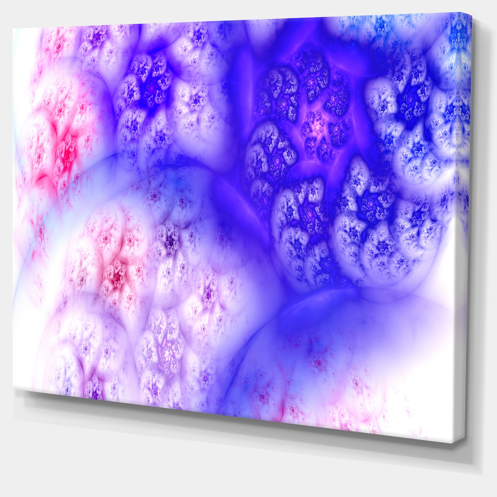 Light Blue Magic Stormy Sky - Extra Large Abstract Canvas Art Print