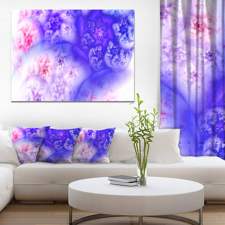 Light Blue Magic Stormy Sky - Extra Large Abstract Canvas Art Print