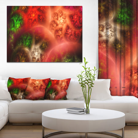 Red Magic Stormy Sky - Extra Large Abstract Canvas Art Print