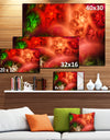 Red Magic Stormy Sky - Extra Large Abstract Canvas Art Print