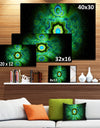 Cabalistic Bright Green Texture - Extra Large Abstract Canvas Art Print