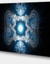 Cabalistic Clear Blue Texture - Extra Large Abstract Canvas Art Print