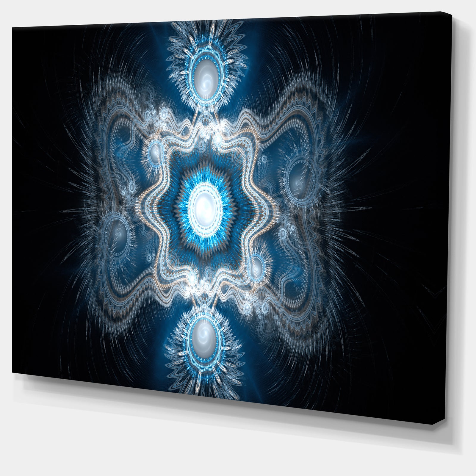 Cabalistic Clear Blue Texture - Extra Large Abstract Canvas Art Print