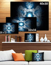 Cabalistic Clear Blue Texture - Extra Large Abstract Canvas Art Print