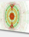 Cabalistic Fractal Green Sphere - Abstract Wall Art Canvas