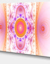 Cabalistic Pink Fractal Design - Abstract Wall Art Canvas