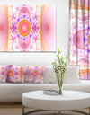 Cabalistic Pink Fractal Design - Abstract Wall Art Canvas