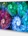 Multi-Color Bright Exotic Flowers - Abstract Wall Art Canvas