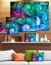 Multi-Color Bright Exotic Flowers - Abstract Wall Art Canvas