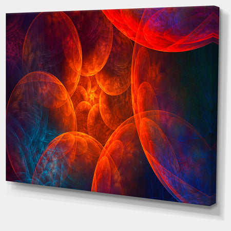 Biblical Sky with Red Clouds - Abstract Wall Art Canvas