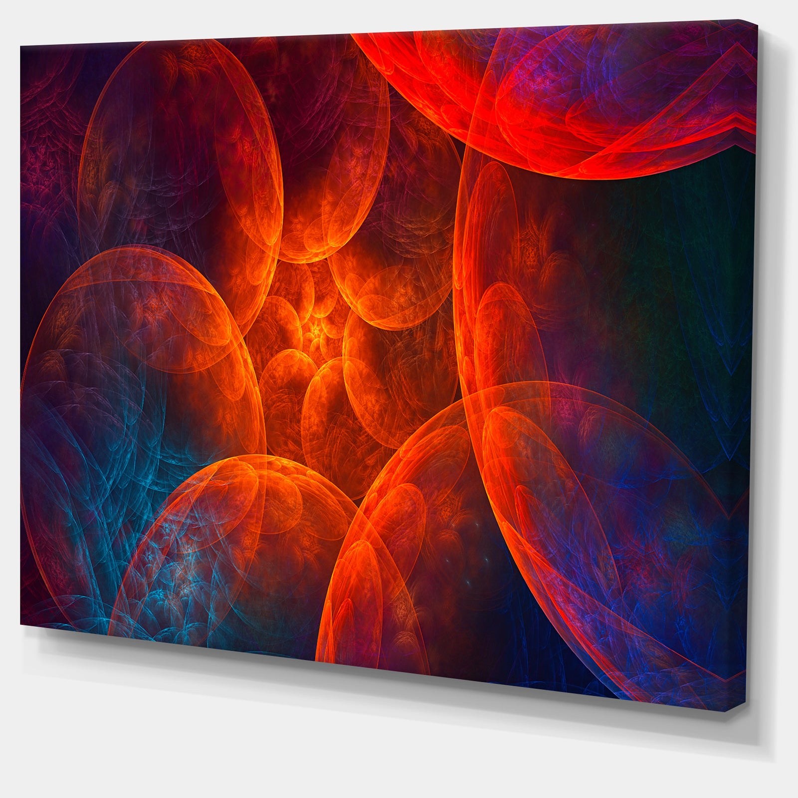 Biblical Sky with Red Clouds - Abstract Wall Art Canvas