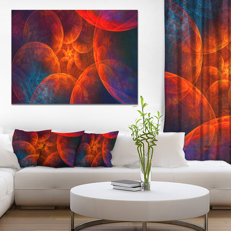 Biblical Sky with Red Clouds - Abstract Wall Art Canvas