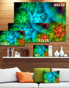 Biblical Sky with Green Clouds - Abstract Wall Art Canvas