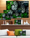 Bright Exotic Spiral Flowers - Abstract Wall Art Canvas