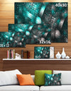 Crystal Cell Blue Steel Texture - Extra Large Abstract Canvas Art Print