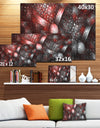 Crystal Cell Red Steel Texture - Extra Large Abstract Canvas Art Print