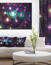 Far Bright Colorful Space Galaxy - Extra Large Abstract Canvas Art Print