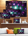 Far Bright Colorful Space Galaxy - Extra Large Abstract Canvas Art Print