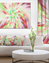 Exotic Multi-Color Spiral Flower - Extra Large Abstract Canvas Art Print