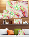 Exotic Multi-Color Spiral Flower - Extra Large Abstract Canvas Art Print