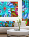 Multi-Layered Fractal Spirals - Extra Large Abstract Canvas Art Print