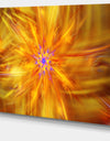 Glowing Brightest Star Exotic Flower - Extra Large Abstract Canvas Art Print