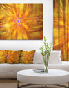 Glowing Brightest Star Exotic Flower - Extra Large Abstract Canvas Art Print