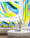 Green Vibrant Brushstrokes - Extra Large Abstract Canvas Art Print