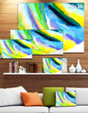 Green Vibrant Brushstrokes - Extra Large Abstract Canvas Art Print