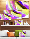 Purple Vibrant Brushstrokes - Extra Large Abstract Canvas Art Print