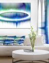 Beautiful Blue Northern Lights - Extra Large Abstract Canvas Art Print