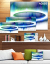 Beautiful Blue Northern Lights - Extra Large Abstract Canvas Art Print