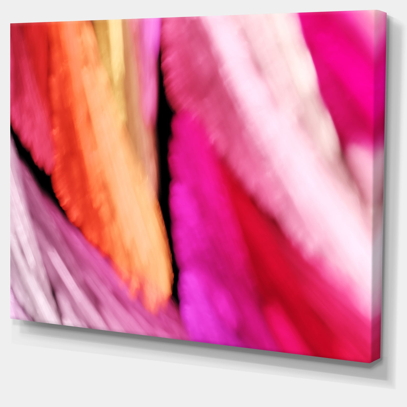 Red Vibrant Brushstrokes - Extra Large Abstract Canvas Art Print